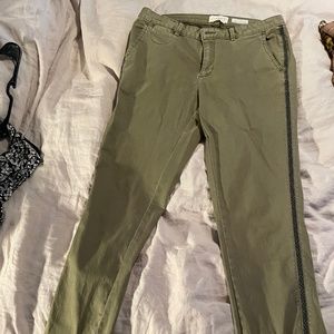 Anthropologie Moss Green Chinos, Size 29